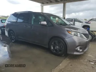 2012 Toyota Sienna SE with VIN 5TDXK3DCXCS229804, listed as a Copart auction lot 45532935 with 338,587 mi miles and Clean Title. Bid and sale history available at carsss.com. Image 4.