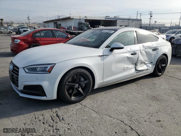 2018 Audi A5 Sportback Prestige with VIN WAUFNCF53JA073503, listed as a Copart auction lot 83979364 with NaN miles and Salvage Title. Bid and sale history available at carsss.com. Image 1.