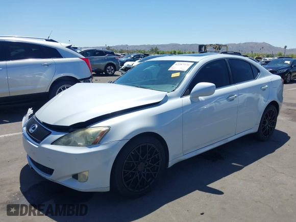 2007 Lexus IS 250 with VIN JTHBK262472046760, listed as a IAAI auction lot 42287520 with 219,758 mi miles and . Bid and sale history available at DreamBid. Image 2.