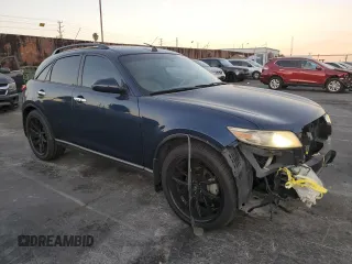 2005 Infiniti FX35 with VIN JNRAS08U95X109318, listed as a Copart auction lot 79298594 with 141,419 mi miles and Salvage Title. Bid and sale history available at carsss.com. Image 4.
