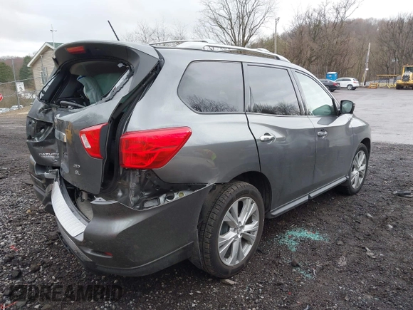 2018 Nissan Pathfinder SL with VIN 5N1DR2MM9JC621801, listed as a IAAI auction lot 41924143 with 80,325 mi miles and . Bid and sale history available at DreamBid. Image 4.