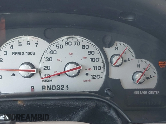 2003 Mercury Mountaineer Convenience с VIN 4M2DU86K83ZJ54012, выставлен на аукционе IAAI как лот 42595910 с пробегом 181 193 миль миль и . История ставок и продаж доступна на DreamBid. Изображение 7.