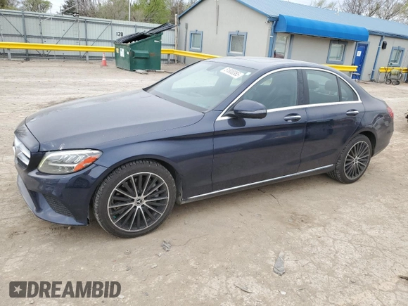 2020 Mercedes-Benz C 300 with VIN WDDWF8DB1LR539915, listed as a Copart auction lot 51808385 with 81,632 mi miles and Salvage title. Bid and sale history available at DreamBid. Image 1.