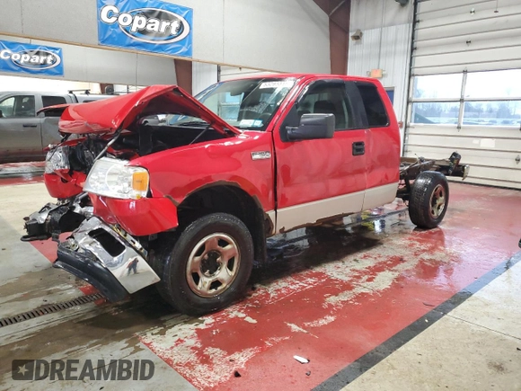 2005 Ford F-150 STX with VIN 1FTRX14W65NA43548, listed as a Copart auction lot 53293315 with Not Provided miles and Salvage Title. Bid and sale history available at carsss.com. Image 1.