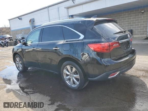 2014 Acura MDX Advance with VIN 5FRYD4H83EB041321, listed as a Copart auction lot 53057295 with Not Provided miles and Salvage Title. Bid and sale history available at DreamBid. Image 2.