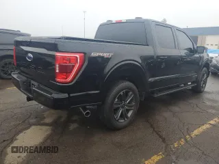 2023 Ford F-150 XL with VIN 1FTFW1ED2PFD30384, listed as a Copart auction lot 55593215 with 21,107 mi miles and Clean title. Bid and sale history available at DreamBid. Image 3.