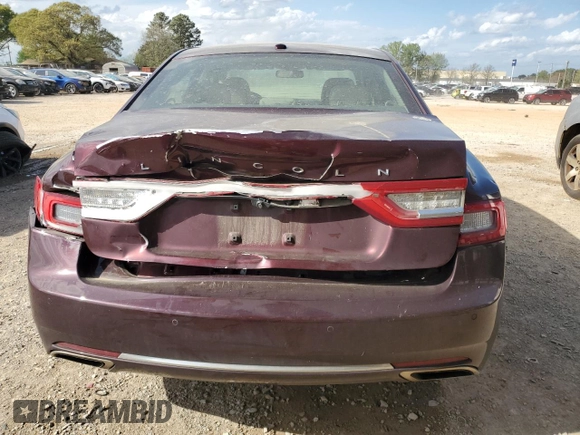 2017 Lincoln Continental Select with VIN 1LN6L9SP5H5623804, listed as a Copart auction lot 51661495 with 180,616 mi miles and Salvage title. Bid and sale history available at DreamBid. Image 6.