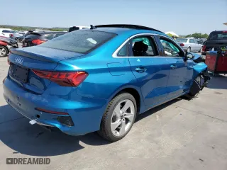 2022 Audi A3 Premium with VIN WAUAUDGY8NA103550, listed as a Copart auction lot 63208433 with 0 mi miles. Bid and sale history available at carsss.com. Image 3.