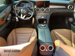 2021 Mercedes-Benz C 300 with VIN W1KWF8EB3MR643449, listed as a Copart auction lot 53101365 with 38,631 mi miles and Salvage title. Bid and sale history available at DreamBid. Image 8.