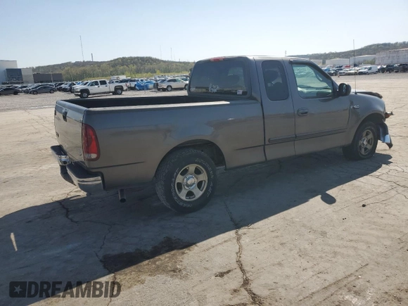 2002 Ford F-150 XL with VIN 1FTRX17222KA58070, listed as a Copart auction lot 52186295 with 0 mi miles and Salvage Title. Bid and sale history available at carsss.com. Image 3.