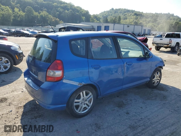 2008 Honda Fit Sport with VIN JHMGD386X8S004858, listed as a Copart auction lot 68513094 with 165,059 mi miles and Salvage Title. Bid and sale history available at carsss.com. Image 3.