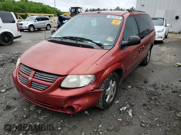 2007 Dodge Grand Caravan SXT z VIN 2D4GP44L97R181107, wystawiony jako Copart lot #56330705 z przebiegiem 4 120 mil mil oraz Szkoda całkowita • Salvage title. Historia ofert i sprzedaży dostępna na DreamBid. Obrazek 1.