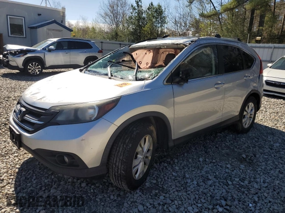 2013 Honda CR-V EX-L z VIN 2HKRM4H73DH616420, wystawiony jako Copart lot #54659295 z przebiegiem 176 725 mil mil oraz Szkody całkowita. Historia ofert i sprzedaży dostępna na DreamBid. Obrazek 1.