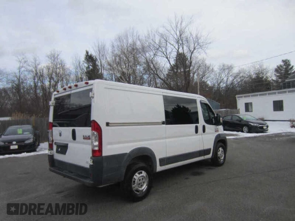 2017 Ram ProMaster Cargo with VIN 3C6TRVAG0HE521869, listed as a Copart auction lot 44081165 with 99,223 mi miles and Clean Title. Bid and sale history available at DreamBid. Image 4.