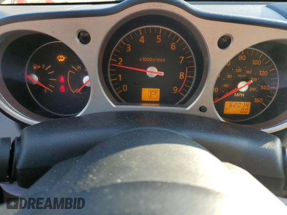 2008 Nissan 350Z Enthusiast with VIN JN1BZ36A98M851592, listed as a Copart auction lot 81603844 with 62,014 mi miles and Salvage Title. Bid and sale history available at DreamBid. Image 9.
