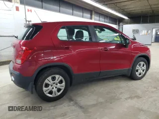 2015 Chevrolet Trax LS with VIN KL7CJKSB9FB120216, listed as a Copart auction lot 52504455 with 97,192 mi miles and Clean Title. Bid and sale history available at carsss.com. Image 3.