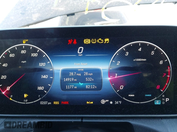 2023 Mercedes-Benz C 300 with VIN W1KAF4HB6PR146740, listed as a IAAI auction lot 41457449 with 14,919 mi miles and . Bid and sale history available at DreamBid. Image 7.