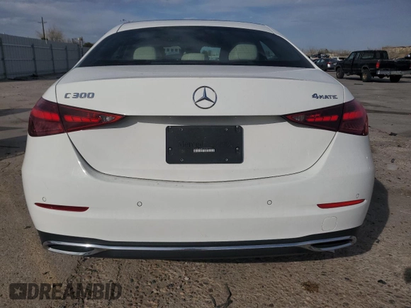 2023 Mercedes-Benz C 300 with VIN W1KAF4HB6PR142266, listed as a Copart auction lot 52414115 with 14,569 mi miles and Salvage Title. Bid and sale history available at DreamBid. Image 6.