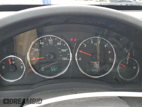 2010 Jeep Liberty Sport with VIN 1J4PP2GK5AW181358, listed as a Copart auction lot 47286945 with 223,243 mi miles and Salvage Title. Bid and sale history available at DreamBid. Image 9.