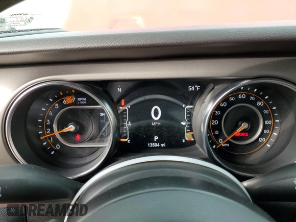 2023 Jeep Wrangler Sport with VIN 1C4HJXDG3PW584885, listed as a Copart auction lot 86057344 with 13,504 mi miles and Salvage Title. Bid and sale history available at DreamBid. Image 9.