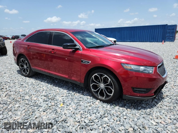 2015 Ford Taurus SHO with VIN 1FAHP2KTXFG130133, listed as a Copart auction lot 60019955 with 92,527 mi miles and Salvage title. Bid and sale history available at DreamBid. Image 4.