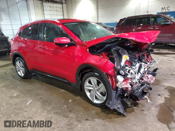 2020 Honda HR-V EX with VIN 3CZRU6H59LM709701, listed as a Copart auction lot 43062975 with 33,613 mi miles and Salvage Title. Bid and sale history available at carsss.com. Image 4.