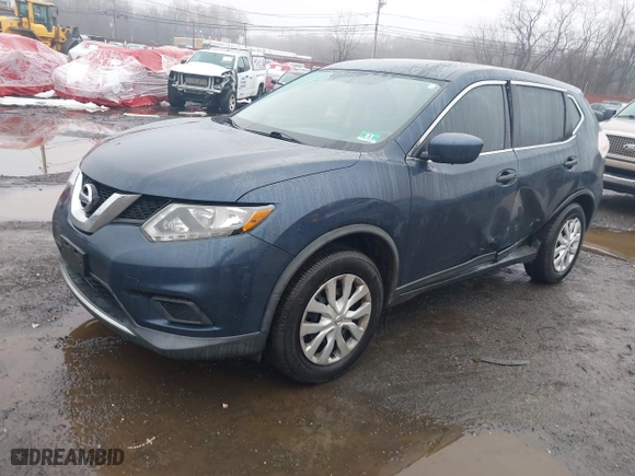 2016 Nissan Rogue SV with VIN KNMAT2MV7GP691056, listed as a IAAI auction lot 41542330 with 122,001 mi miles. Bid and sale history available at carsss.com. Image 19.