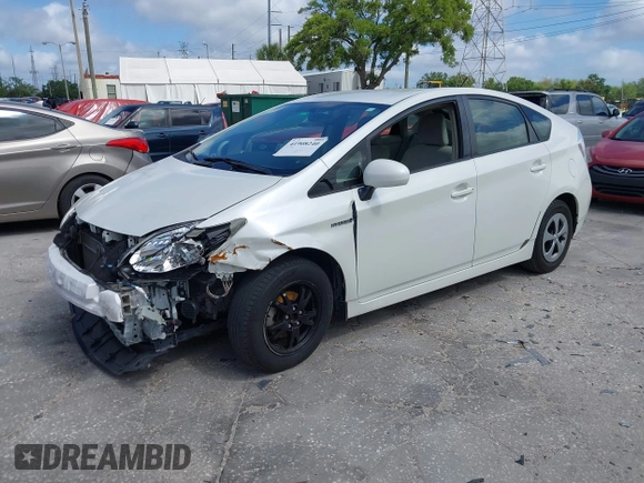 2012 Toyota Prius One with VIN JTDKN3DU1C1560505, listed as a IAAI auction lot 41908240 with 133,188 mi miles and . Bid and sale history available at DreamBid. Image 2.