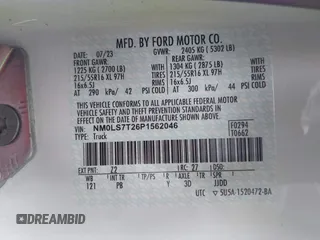 2023 Ford Transit Connect XLT with VIN NM0LS7T26P1562046, listed as a IAAI auction lot 42556380 with 15,971 mi miles and . Bid and sale history available at DreamBid. Image 9.