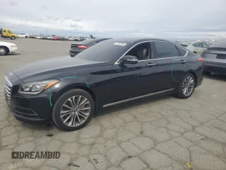 2016 Hyundai Genesis 3.8L with VIN KMHGN4JE1GU135133, listed as a Copart auction lot 47763185 with 86,982 mi miles and Salvage Title. Bid and sale history available at carsss.com. Image 1.