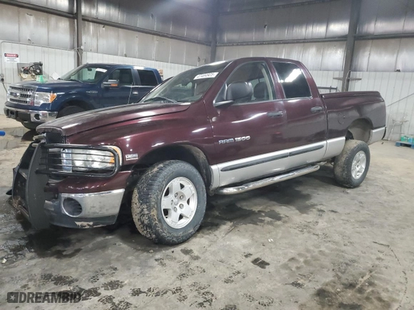 2005 Dodge Ram 1500 SLT with VIN 1D7HU18D35S124592, listed as a Copart auction lot 47404925 with 161,052 mi miles and Salvage Title. Bid and sale history available at carsss.com. Image 1.