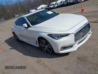 2017 Infiniti Q60 Sport with VIN JN1EV7EL8HM550153, listed as a IAAI auction lot 41701379 with 111,476 mi miles. Bid and sale history available at carsss.com. Image 1.
