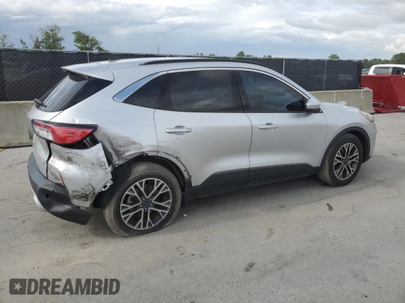 2020 Ford Escape SEL with VIN 1FMCU0H61LUC07029, listed as a Copart auction lot 59141895 with 50,358 mi miles and Salvage title. Bid and sale history available at DreamBid. Image 3.
