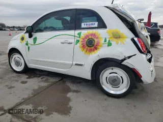 2015 FIAT 500 Lounge with VIN 3C3CFFCR2FT575516, listed as a Copart auction lot 86325714 with 149,465 mi miles and Salvage title. Bid and sale history available at DreamBid. Image 2.