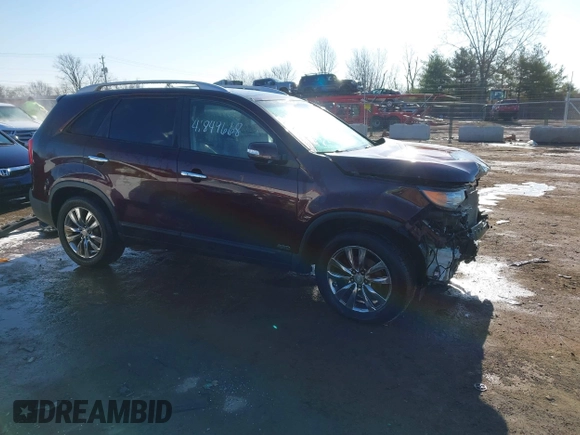 2011 Kia Sorento EX with VIN 5XYKUDA25BG045386, listed as a IAAI auction lot 41849668 with 1 mi miles. Bid and sale history available at carsss.com. Image 1.