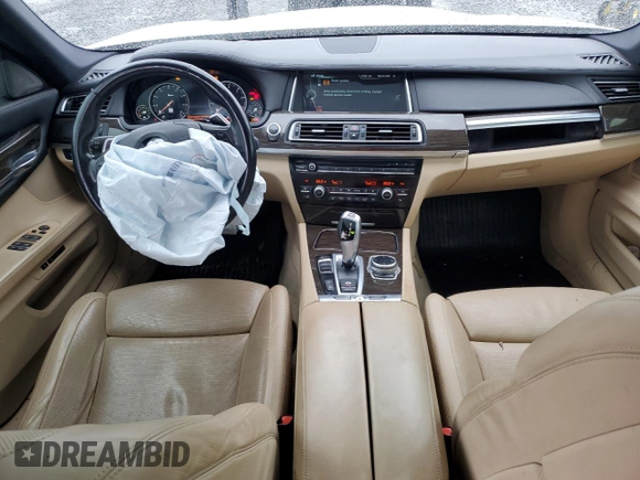 2014 BMW 7 Series 740Li with VIN WBAYE4C5XED138323, listed as a Copart auction lot 83704044 with 109,754 mi miles and Salvage Title. Bid and sale history available at carsss.com. Image 8.