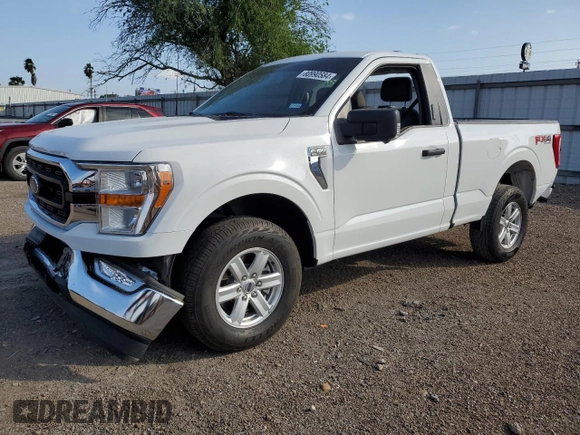 2022 Ford F-150 XL with VIN 1FTMF1E58NKE13404, listed as a Copart auction lot 80990584 with 24,179 mi miles and Salvage Title. Bid and sale history available at DreamBid. Image 1.