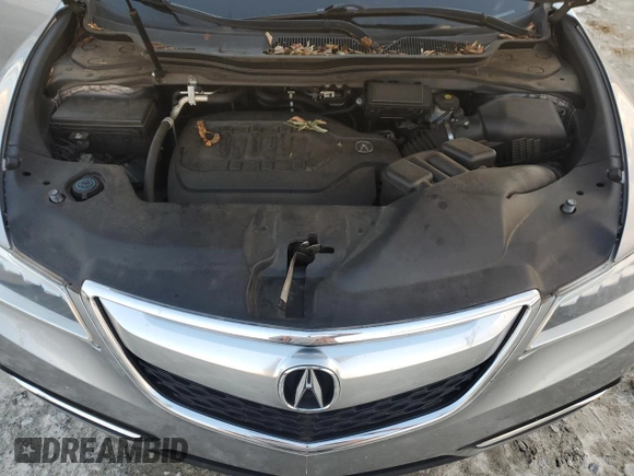 2016 Acura MDX with VIN 5FRYD3H27GB012087, listed as a Copart auction lot 81329714 with 130,576 mi miles and Salvage Title. Bid and sale history available at carsss.com. Image 12.