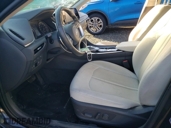 2020 Hyundai Sonata Hybrid Ultimate with VIN KMHL34JJ0LA011433, listed as a Copart auction lot 76461464 with 27,479 mi miles and Salvage Title. Bid and sale history available at carsss.com. Image 7.