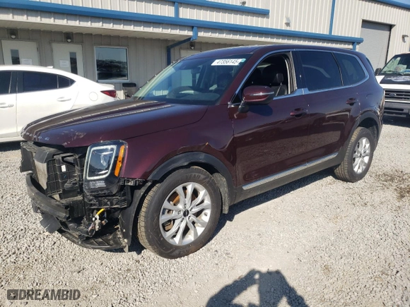 2022 Kia Telluride LX with VIN 5XYP2DHC4NG238403, listed as a Copart auction lot 47356145 with 62,786 mi miles and Salvage Title. Bid and sale history available at carsss.com. Image 1.