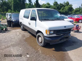 2001 Ford Econoline Cargo with VIN 1FTRE14251HB19238, listed as a IAAI auction lot 42749423 with 223,177 mi miles and . Bid and sale history available at DreamBid. Image 1.