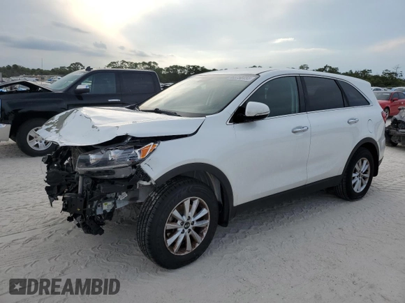 2020 Kia Sorento L with VIN 5XYPG4A3XLG657641, listed as a Copart auction lot 53758455 with 156,675 mi miles and Non Repairable. Bid and sale history available at DreamBid. Image 1.