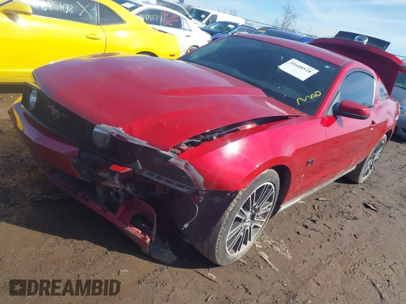 2010 Ford Mustang GT with VIN 1ZVBP8CH9A5121129, listed as a IAAI auction lot 41688528 with 113,089 mi miles. Bid and sale history available at carsss.com. Image 18.