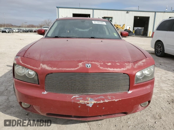 2006 Dodge Charger R/T with VIN 2B3KA53H56H134416, listed as a Copart auction lot 47165505 with 194,484 mi miles and Clean Title. Bid and sale history available at carsss.com. Image 5.