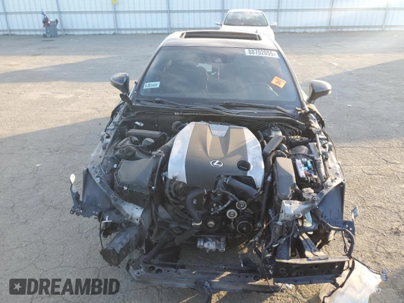 2017 Lexus IS 350 with VIN JTHBE1D27H5030444, listed as a Copart auction lot 88702055 with 160,405 mi miles and Salvage Title. Bid and sale history available at DreamBid. Image 5.
