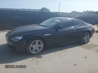 2013 BMW 6 Series 650i z VIN WBAYM9C54DDW20137, wystawiony jako Copart lot #54526085 z przebiegiem 57 593 mil mil oraz Szkoda całkowita • Salvage title. Historia ofert i sprzedaży dostępna na DreamBid. Obrazek 1.