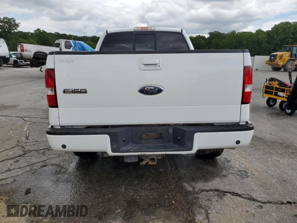2008 Ford F-150 XL with VIN 1FTPX12V38KC55492, listed as a Copart auction lot 58162545 with 197,589 mi miles and Salvage title. Bid and sale history available at DreamBid. Image 6.