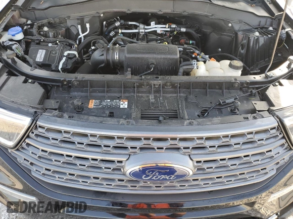 2023 Ford Explorer XLT with VIN 1FMSK8DH4PGA26521, listed as a Copart auction lot 53845995 with 47,588 mi miles and Salvage title. Bid and sale history available at DreamBid. Image 12.