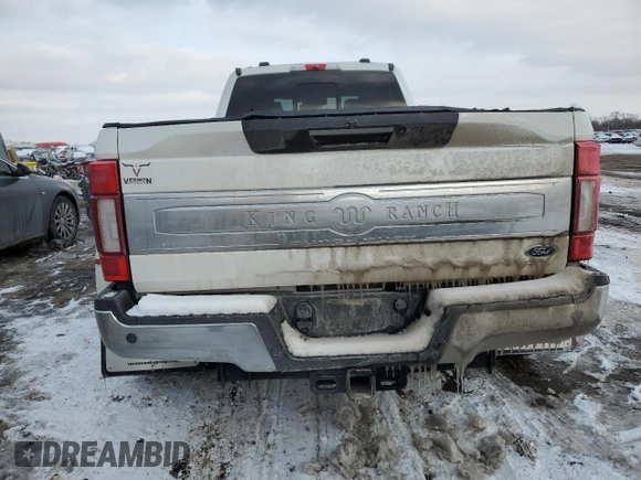 2020 Ford F-350 XL с VIN 1FT8W3DT8LED76640, выставлен на аукционе Copart как лот 44566585 с пробегом 39 549 миль миль и Списание • Salvage title. История ставок и продаж доступна на DreamBid. Изображение 6.
