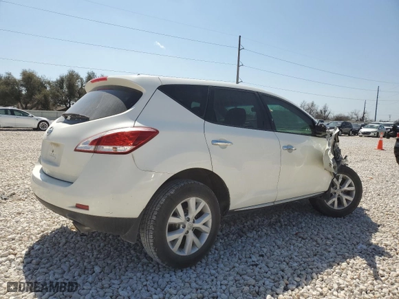 2012 Nissan Murano S with VIN JN8AZ1MU4CW108642, listed as a Copart auction lot 48563965 with 271,908 mi miles and Salvage Title. Bid and sale history available at carsss.com. Image 3.